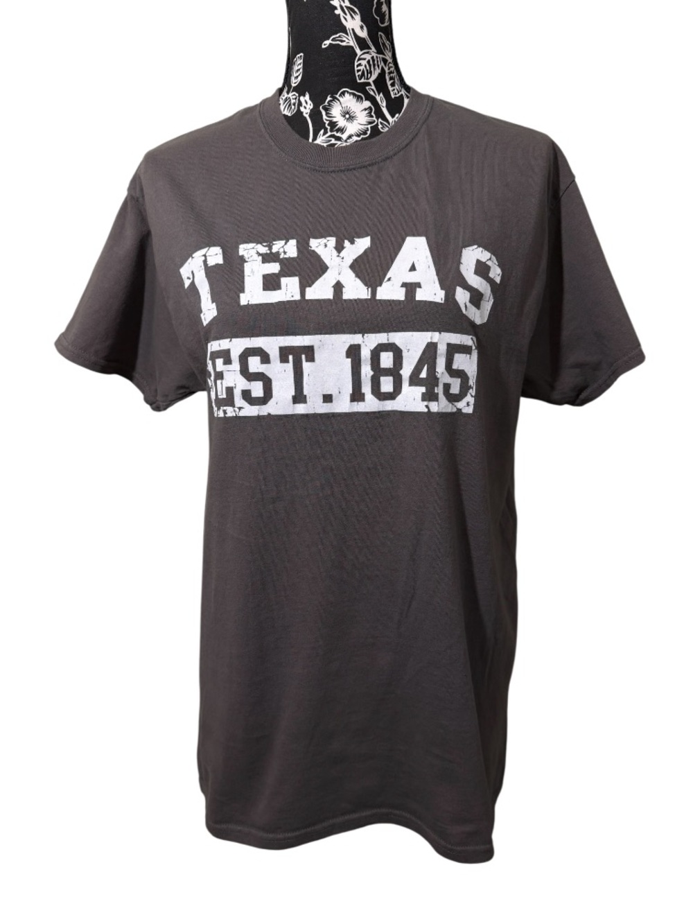 Texas EST. 1845 Graphic Tee - Charcoal